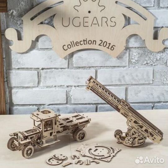 Деревянный 3D конструктор ugears Пожарная лестница