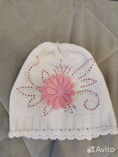 Шапка на девочку на весну осень 46-48