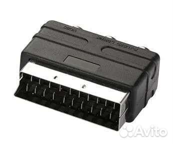 Переходник scart тюльпаны для игровых приставок