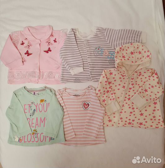 Детские вещи пакетом одежда 0-6мес