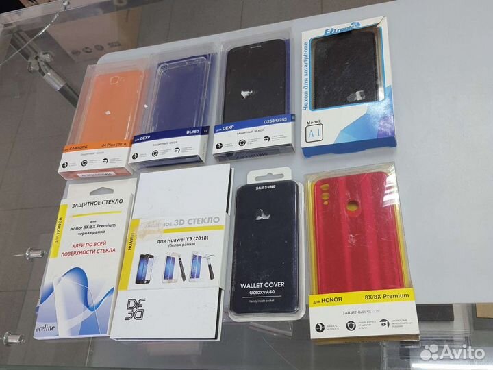 Чехлы и защитные стекла для телефона новые