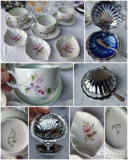 Посуда хрусталь, керамика, стекло времён СССР