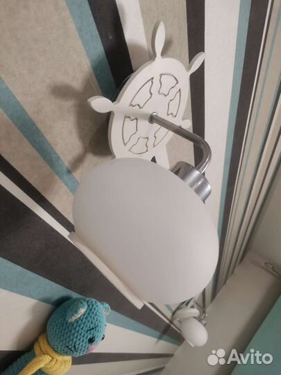 Светильник настенный и люстра комплект