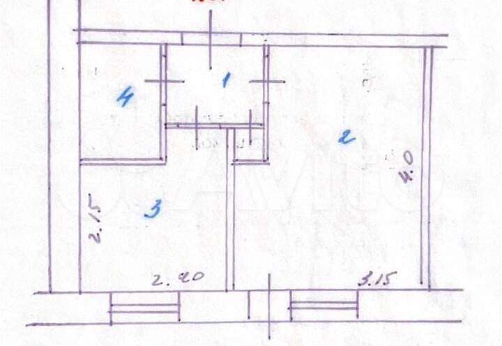 1-к. квартира, 21,8 м², 2/5 эт.
