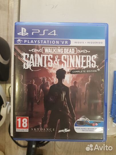 Vr очки для ps4+камера+2 move+игра saints sinners)