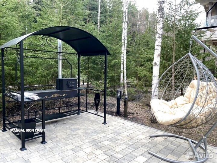 Беседка с мангалом