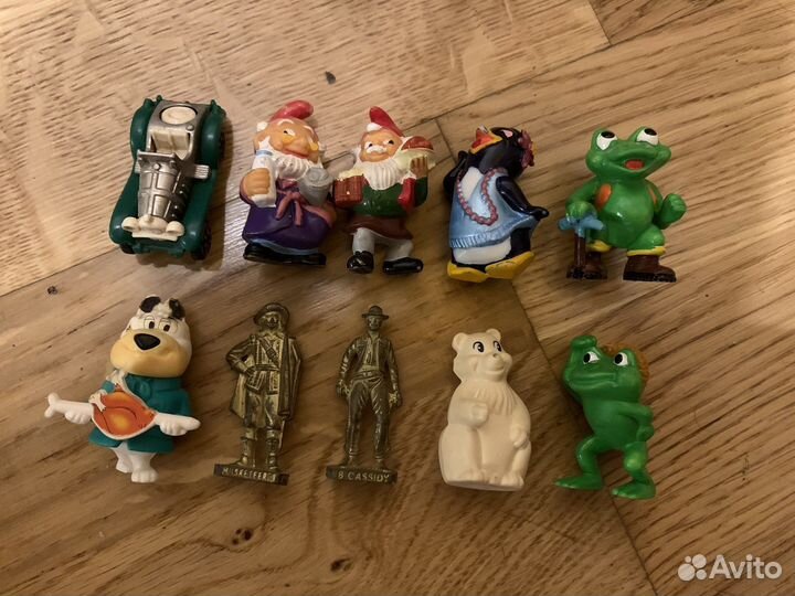 Игрушки из киндера сюрприза львята, бегемоты