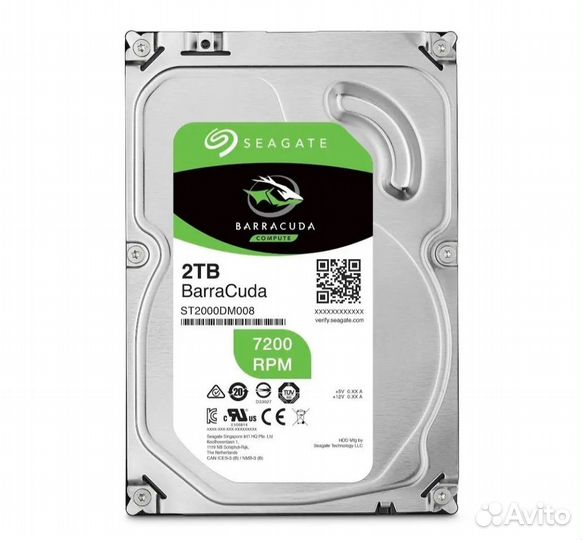Жесткий диск seagate barracuda 2tb