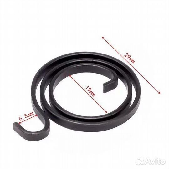 Возвратная пружина для дверной ручки, стопор