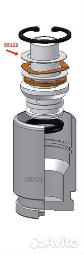 Поршень суппорта с механизмом KIA cerato / hyun