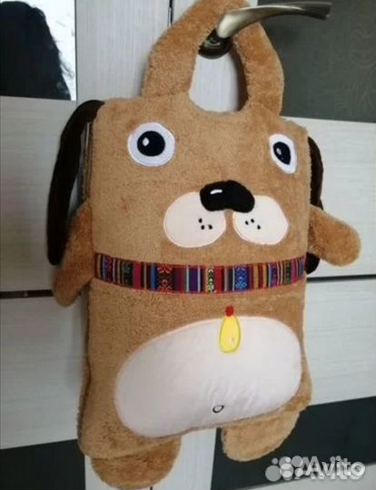 Игрушка подушка плед детский. Собака