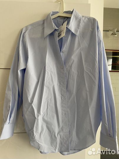 Рубашка Lime голубая