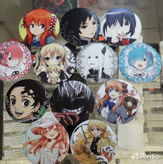 Значки с аниме