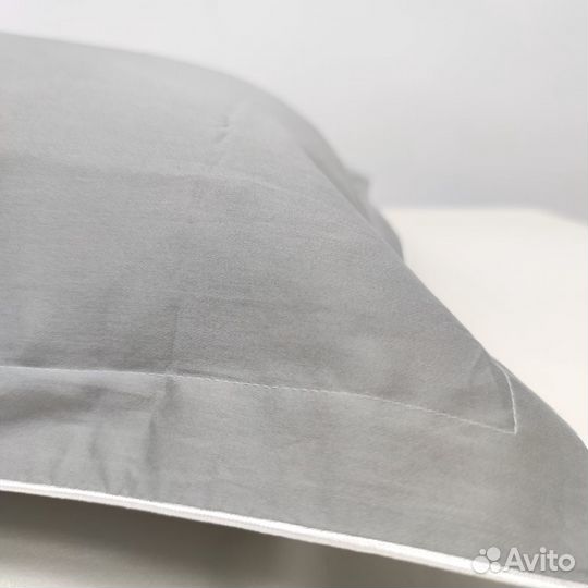 Постельное белье из Люкс-сатина 400тс серый