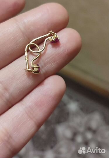 Золотые серьги детские
