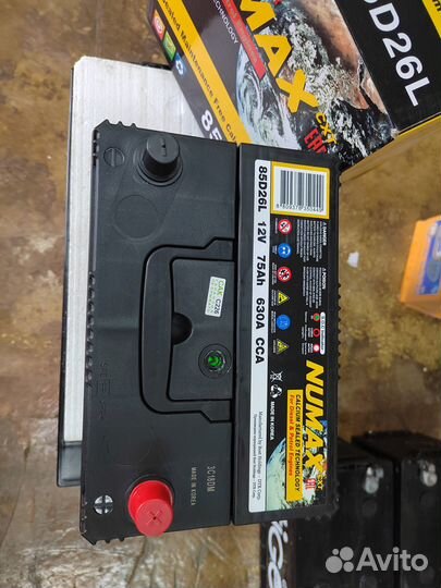 Аккумулятор Numax 75 Ач обр 630 А