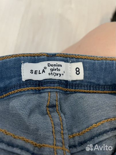 Вещи пакетом брюки и джинсы на девочку 128, 134