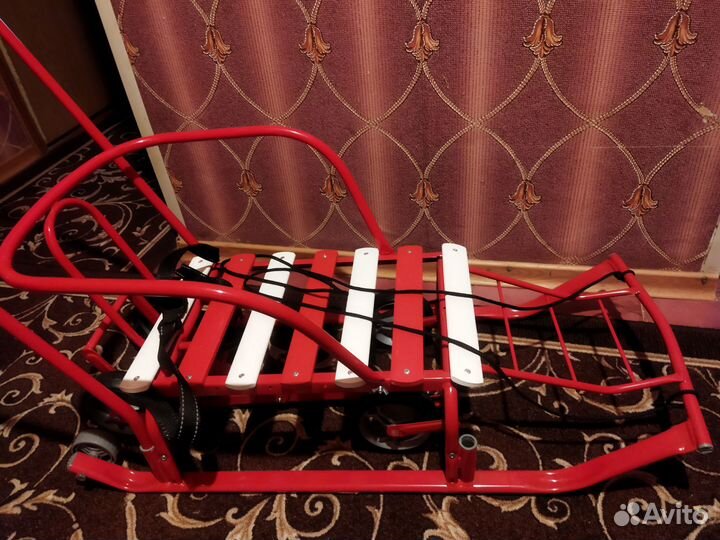 Санки с большими колесами