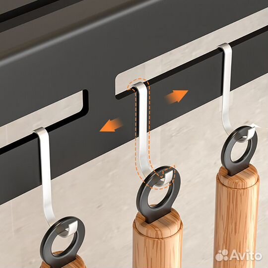 Настенная полка-держатель для кухонных ножей