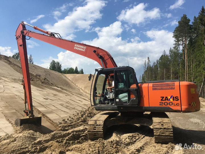 Аренда длиннорукого экскаватора Zaxis 200LC