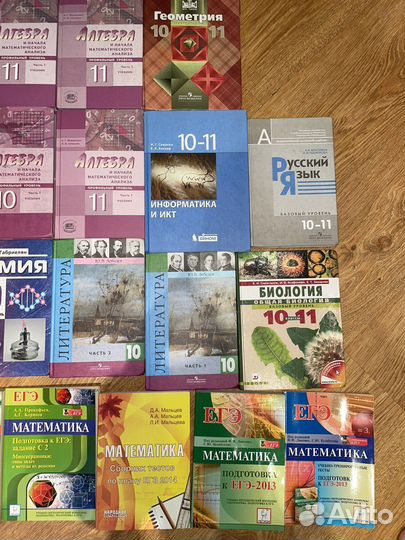 Учебники 10-11 класс