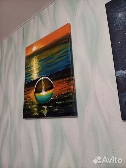 Яркая интерьерная картина 40*50 акрил