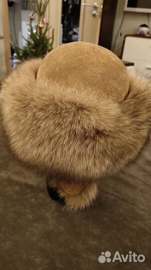 Шапка меховая лисья женская с ушками