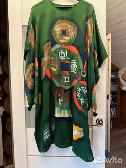 Платье кимоно из 100% натурального шелка