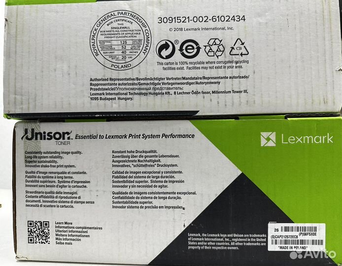 Оригинал Lexmark 56F5X0E