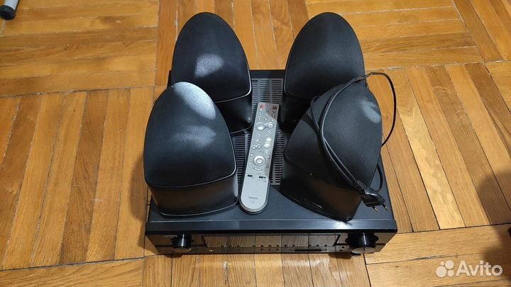 Ресивер Denon AVR-1907 и 4 колонки omnisat V2