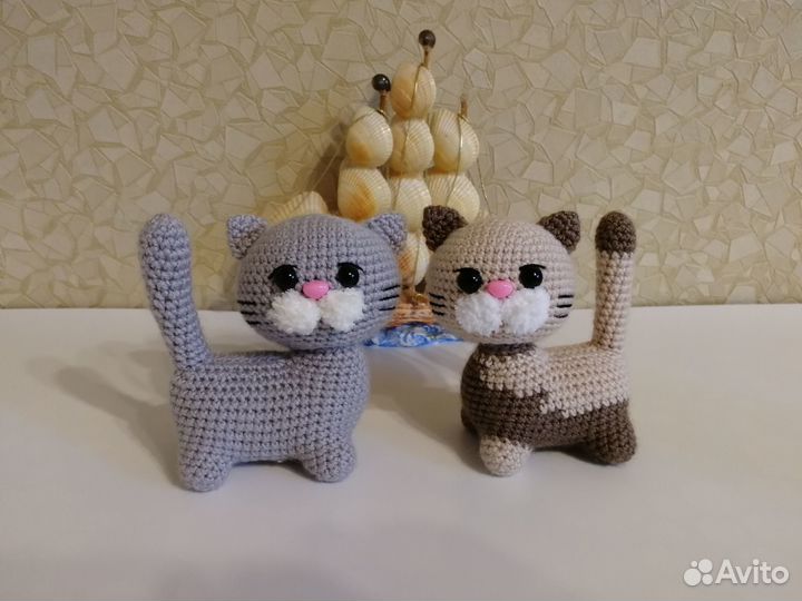 Вязаные котята, котики и кошечки