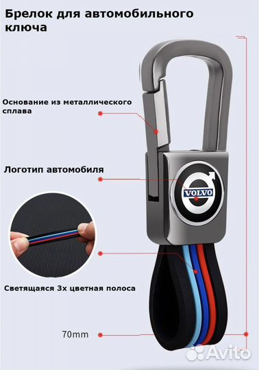 Чехол для ключей volvo