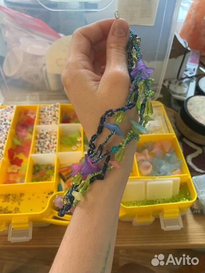 Украшения джунгли из бисера