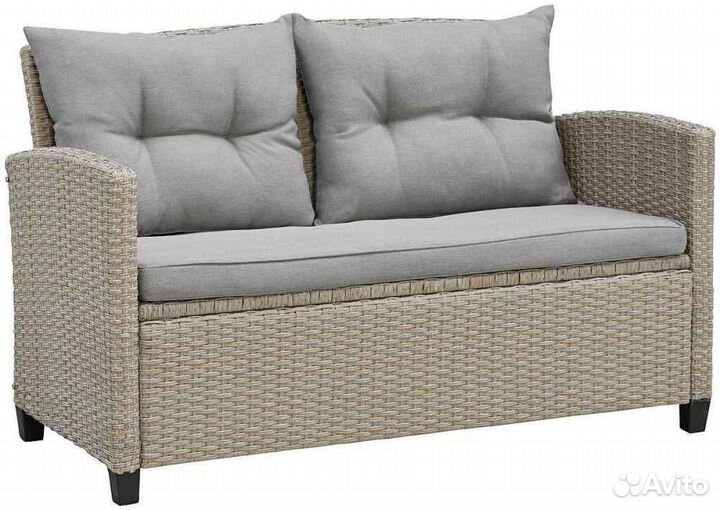 Комплект мебели из ротанга с диваном