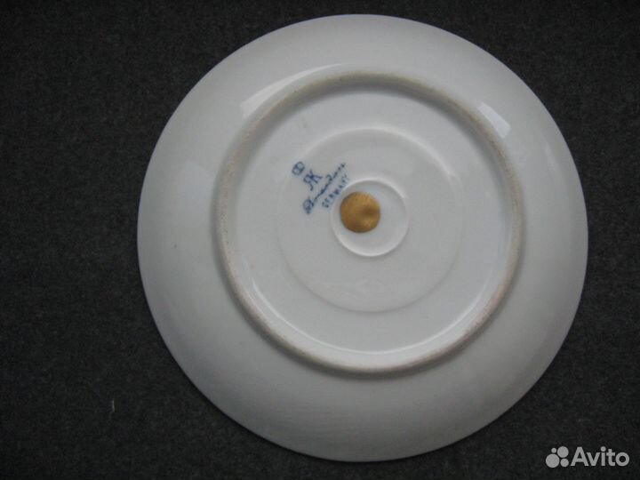 Антикварные блюдца ручная роспись