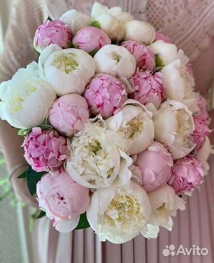 Букет цветов пионы