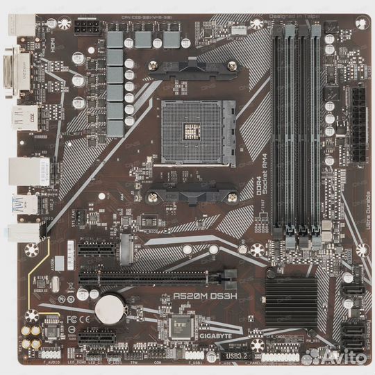 Новый комплект A520M DS3H+Ryzen 5 5500+16 Гб