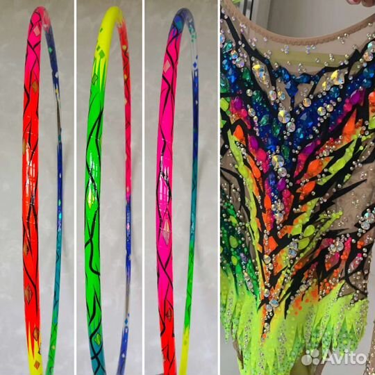 Обмотка булав, обруча для гимнастики