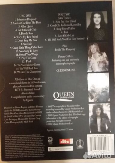 DVD группы queen