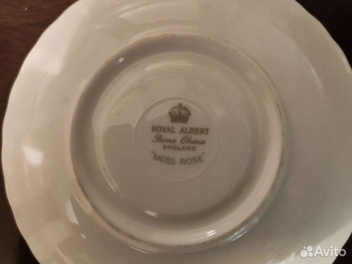 Кофейная тройка Royal Albert Moss rose