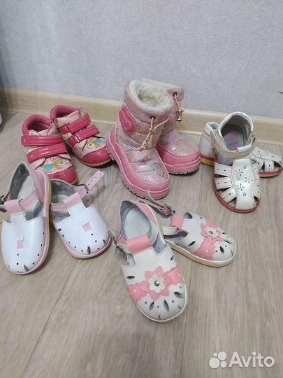 Огромный пакет вещей и обуви на девочку