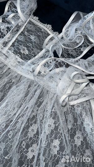 Белый школьный фартук