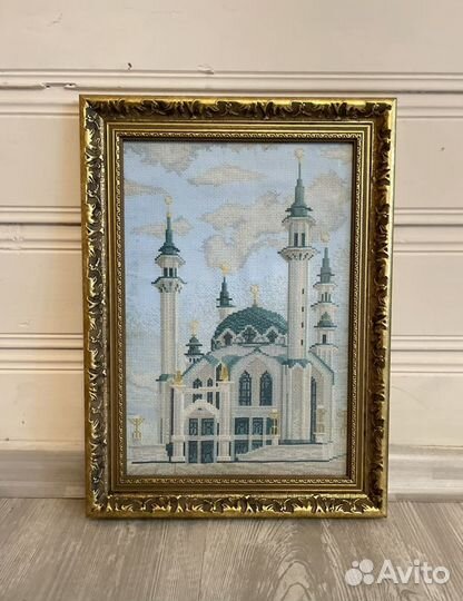Картина вышитая крестом Казанская соборная мечеть
