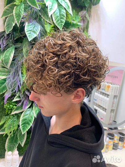 Химическая завивка /прикорневой объем/ окудрение