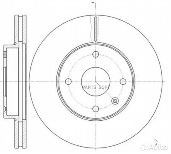 Remsa 6118110 61181.10диск тормозной передний\ Che