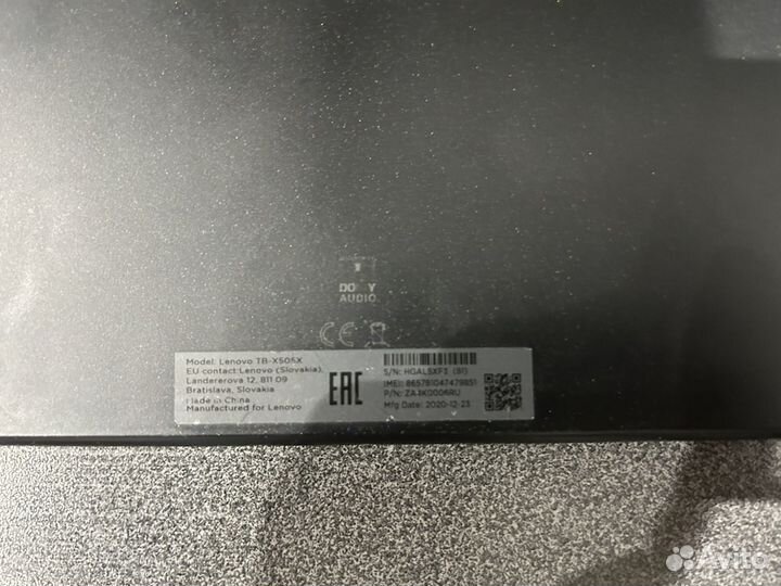 Планшет lenovo tb-x505x