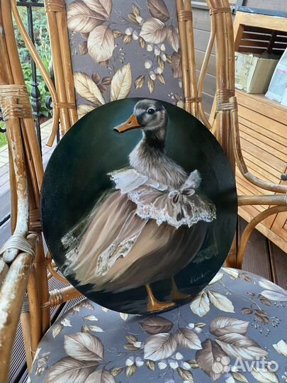 Картина маслом с животными интерьерная