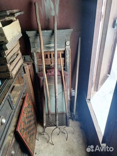 Ухват серп рубель грабли деревянные