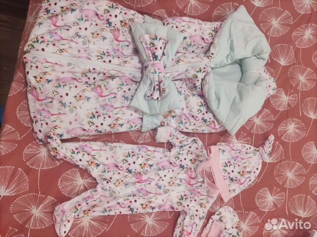 Конверт на выписку для девочки поздняя весна-лето