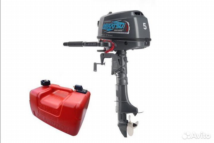 Лодочный мотор Mikatsu (Микатсу) MF5FHS+бак Гарант